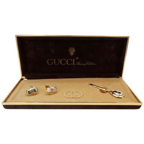 gucci mens tie clip|gucci cufflinks.